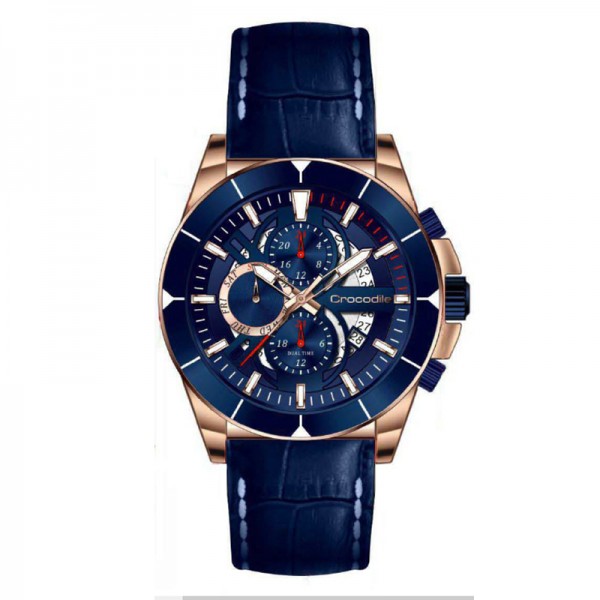 Crocodile CM-020D24C Rosegold Blue